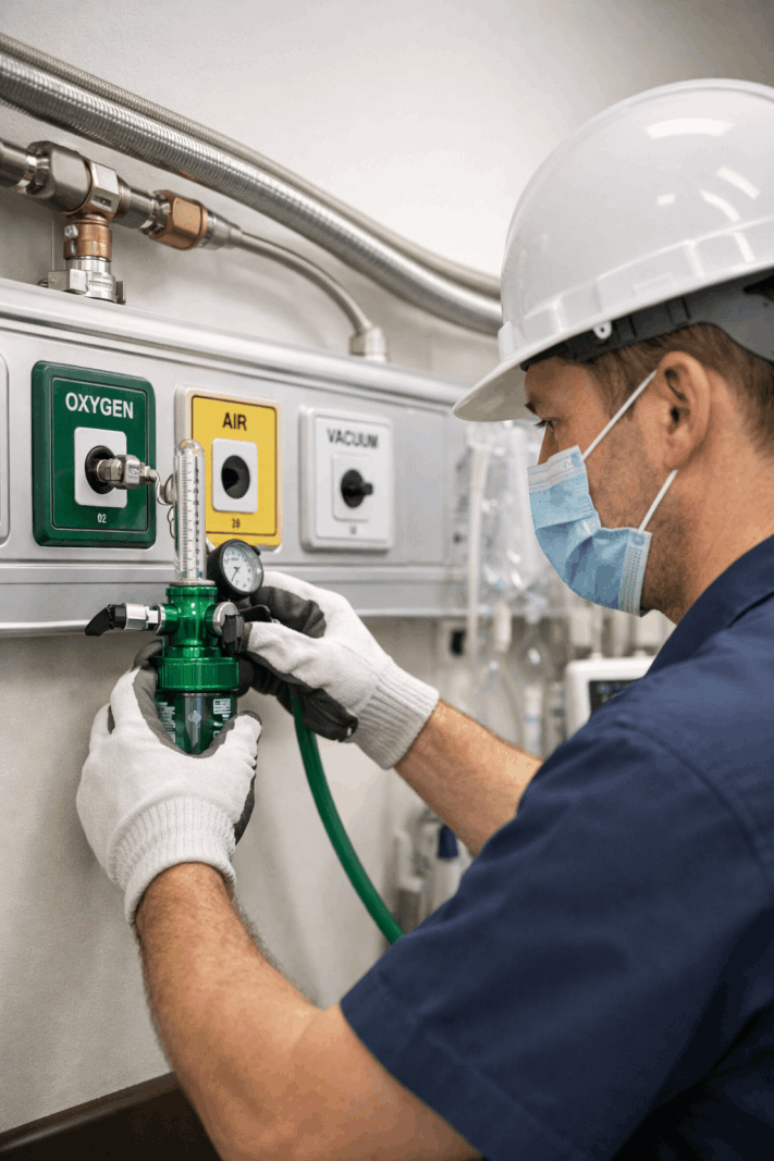 Instalação de Oxigênio Hospitalar
